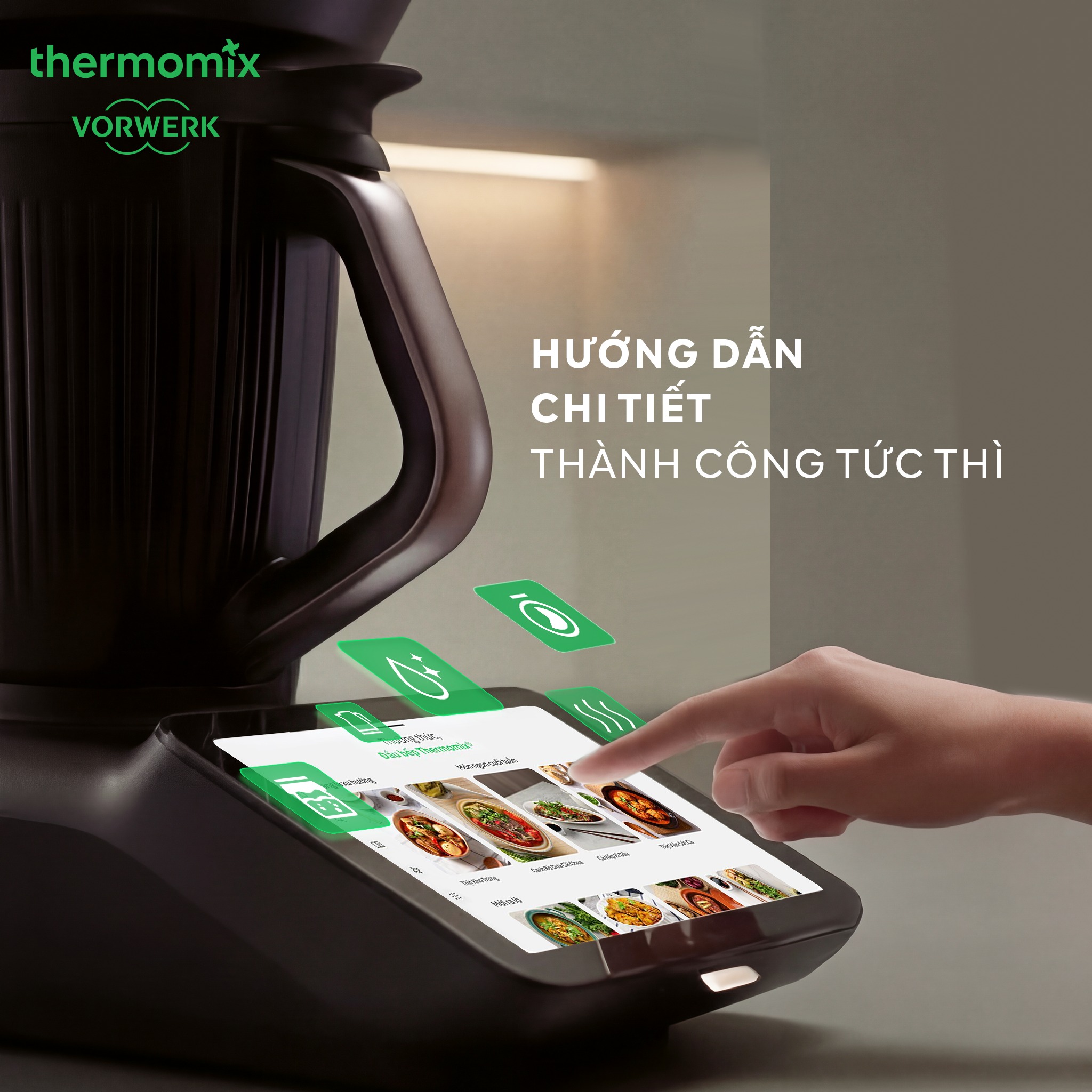 Nấu ăn tự động theo hướng dẫn