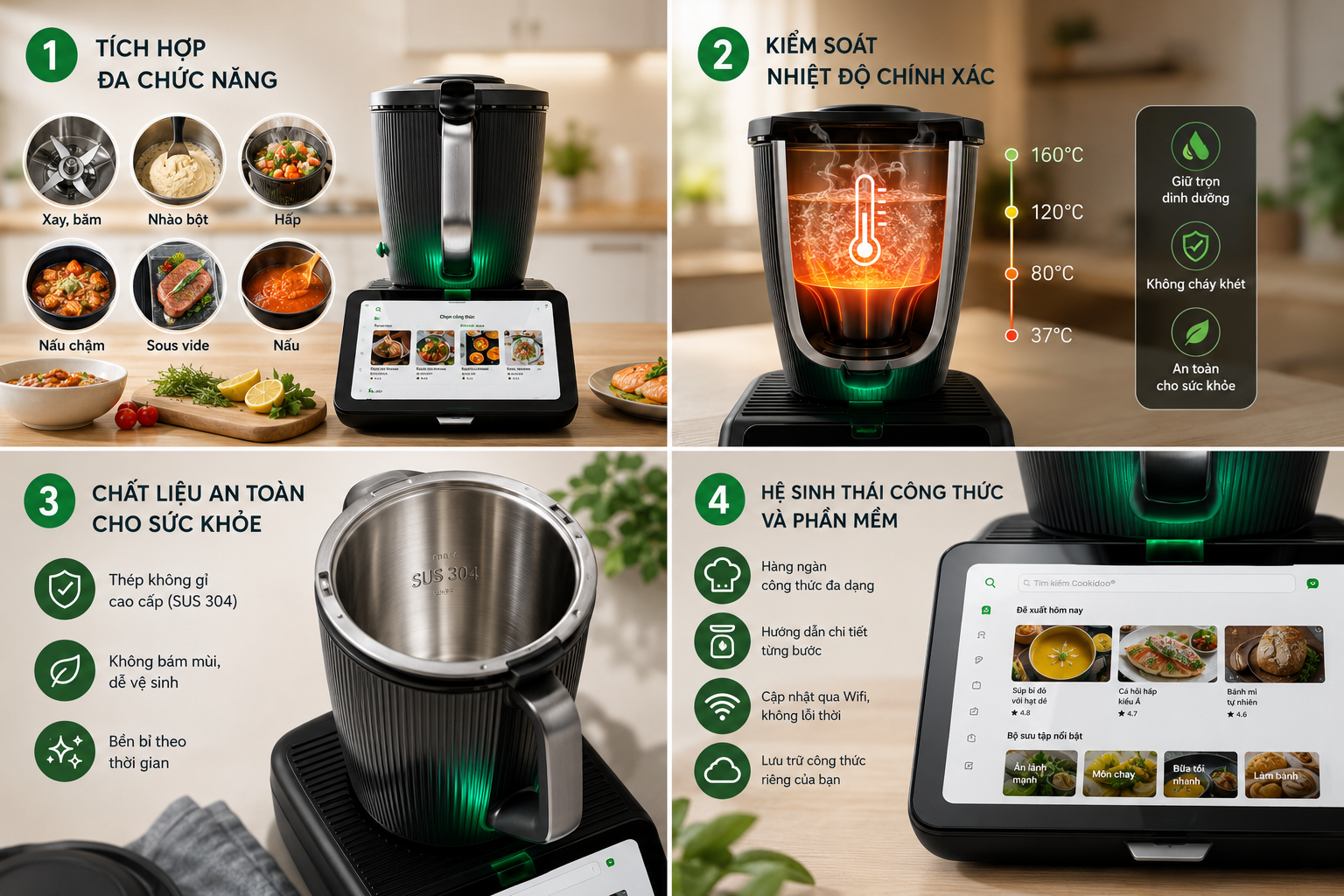 Tiêu chí quan trọng khi chọn dụng cụ nhà bếp cao cấp